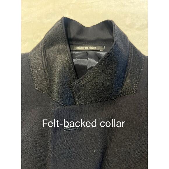 Armani Collezioni 44L 36x30 Navy Blue Designer 2 Piece Suit Jacket Pants Set - Picture 5 of 16